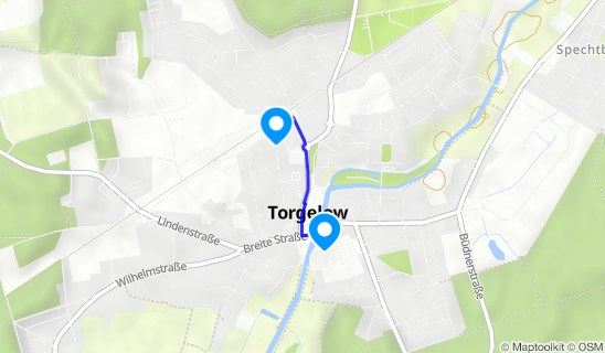 Kartenausschnitt Torgelow